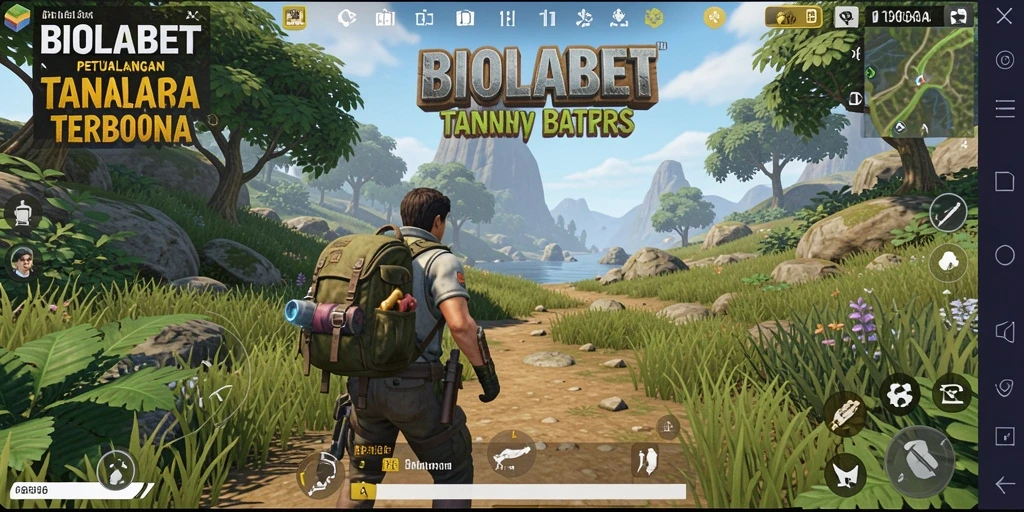 Tampilan menarik dari gameplay BIOLABET dalam dunia terbuka.