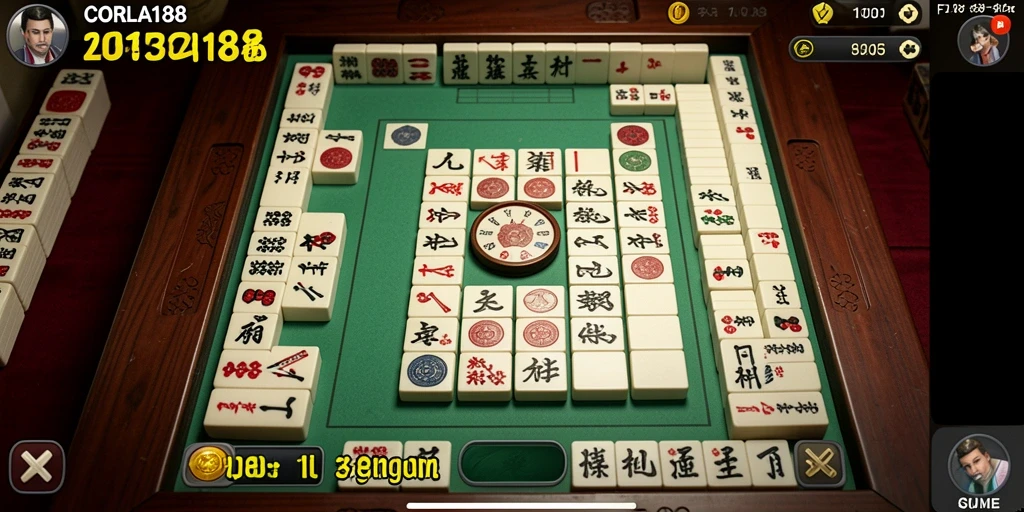 Tampilan screenshot gameplay CORLA188 yang menampilkan keindahan Mahjong.