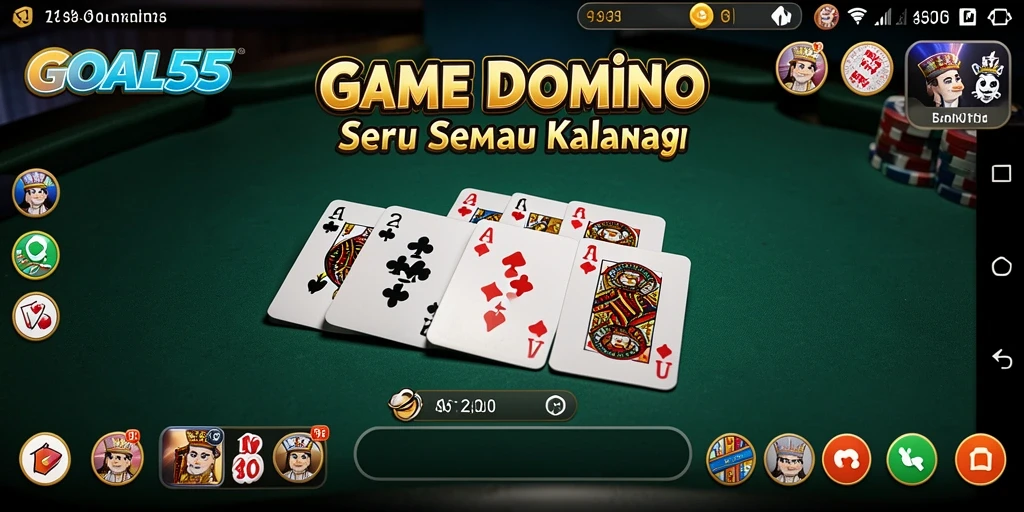 Screenshot gameplay GOAL55 yang penuh aksi dan keseruan.