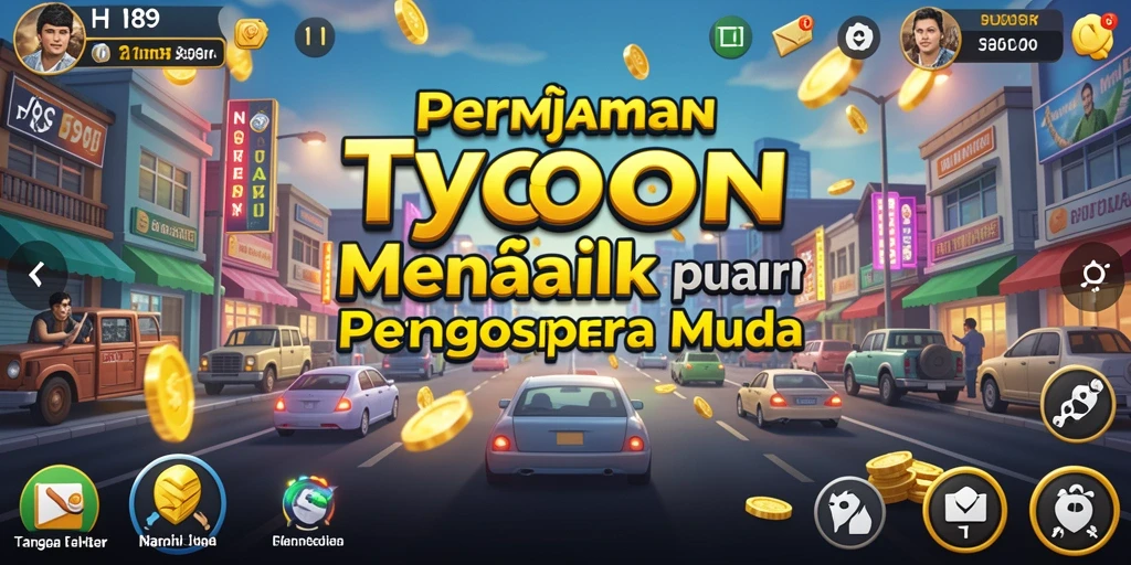 Gameplay H89 yang menampilkan pengelolaan bisnis secara dinamis.