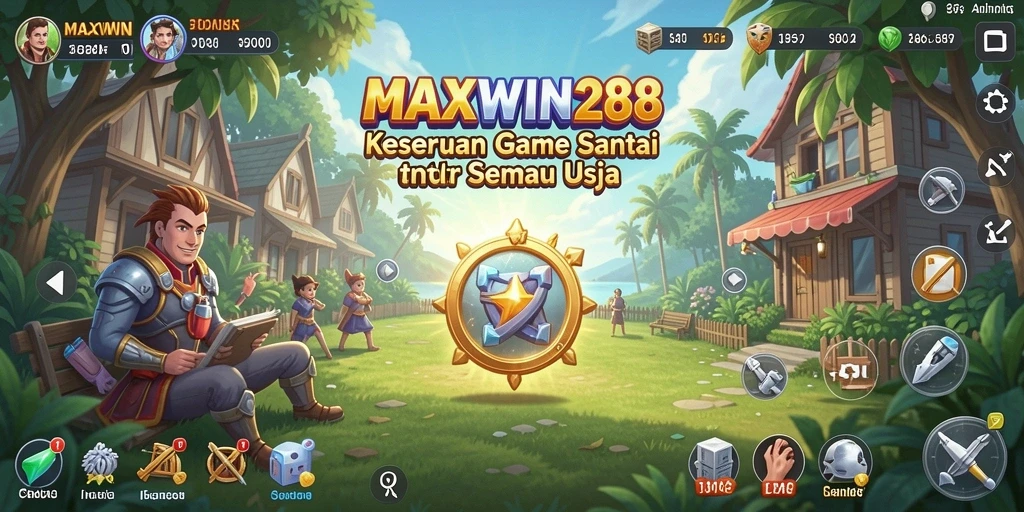 Tampilan gameplay menarik dari MAXWIN288 dengan grafis cerah.