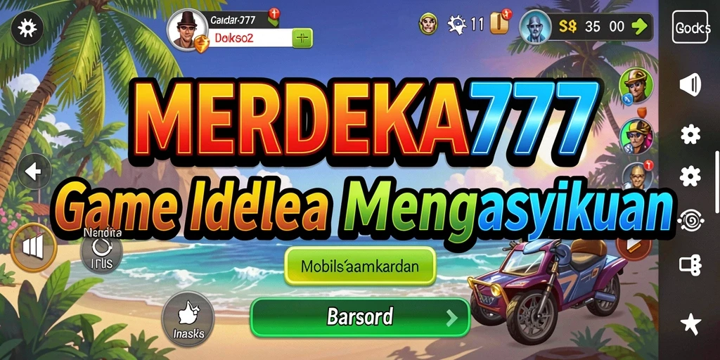 Tampilan gameplay sederhana dan menarik dari MERDEKA777.
