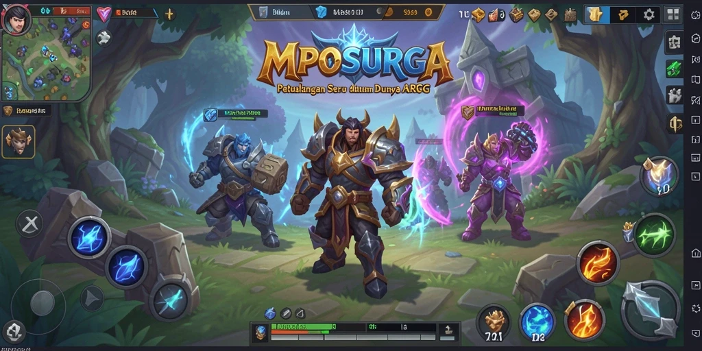 Tampilan gameplay seru dari MPOSURGA dengan aksi pertarungan yang menegangkan.
