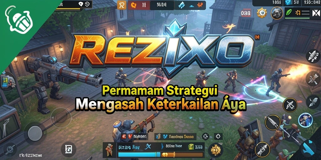 Tampilan gameplay menegangkan dari REZIXO yang menguji strategi Anda.