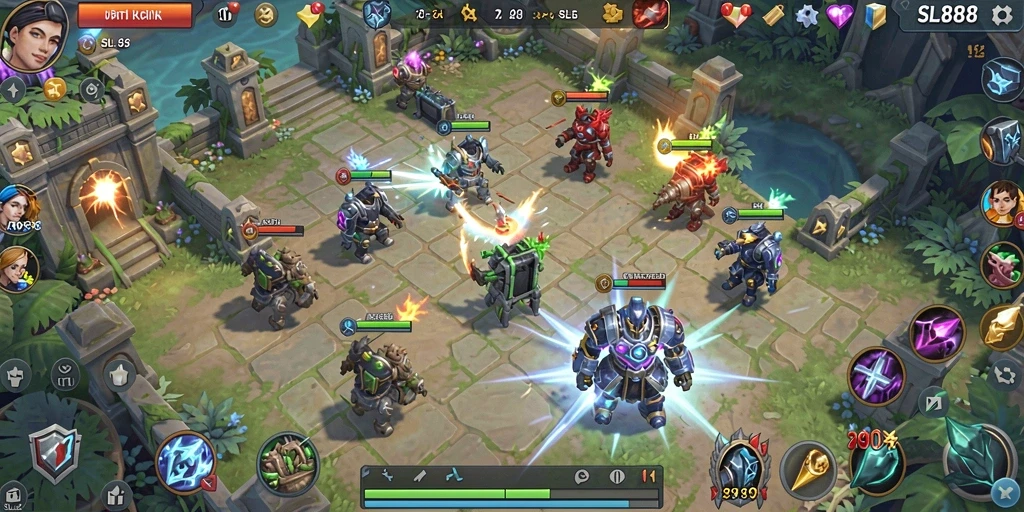 Tampilan gameplay SL888 yang menarik dan strategis.