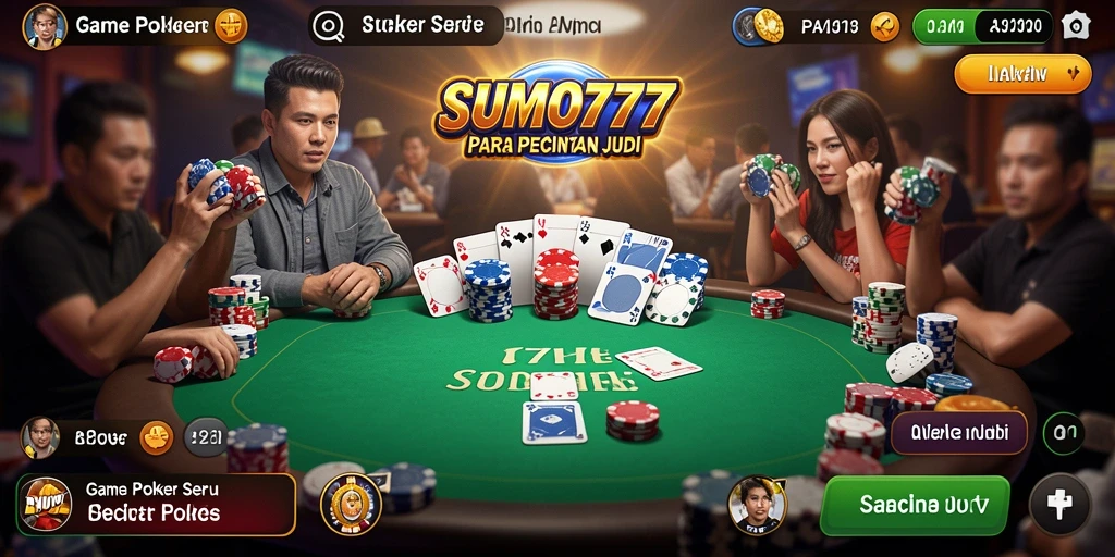 Tampilan gameplay SUMO777 yang menarik dan menantang poker.